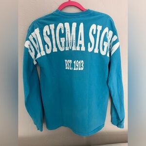 PHI SIGMA SIGMA sorority blue jersey long sleeve t-shirt